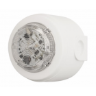 Cooper Fulleon 811030FULL-0047 Solista Maxi LED Beacon - Clear Lens - Green Flash - Deep White (W1) Base